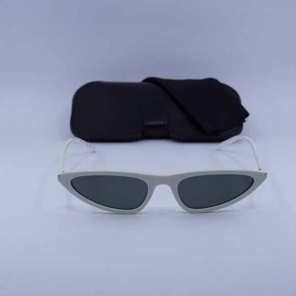 Saint Laurent SL703 003 Cat Eye Sunglasses - Ivory/Grey - Picture 2 of 9